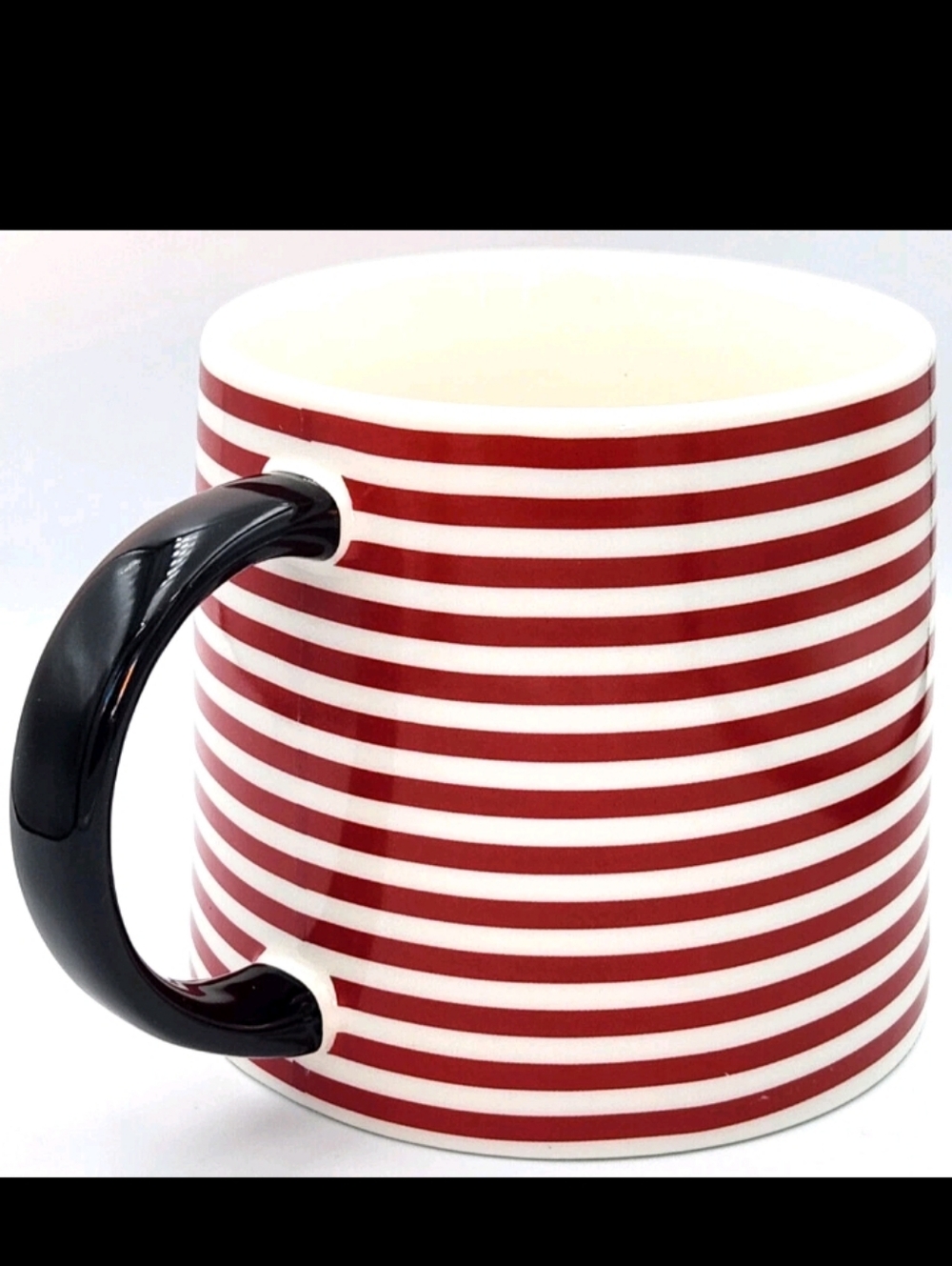 Mickey Mouse Striped Ceramic Mug-(24oz)❤️🖤 - Picture 6 of 7
